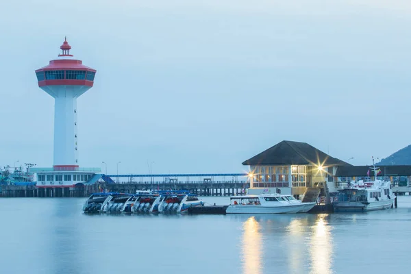 Port of ranong province southern of thailand — Stock Photo, Image