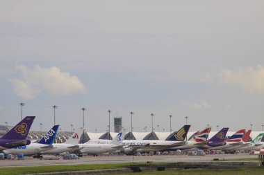 Bangkok Tayland - 25 Ağustos: çok sayıda ticari kargo 