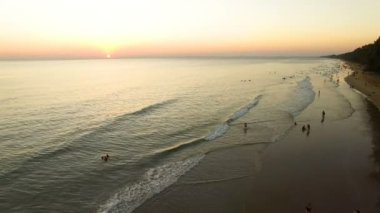 mae rumpung holiday Beach günbatımı gökyüzü rayong Tayland Doğu karşı rahatlatıcı turizm