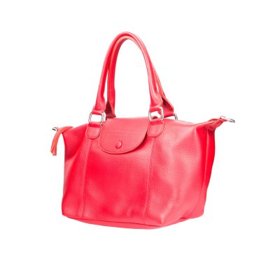 güzel pembe deri moda el izole çanta beyaz rengini 
