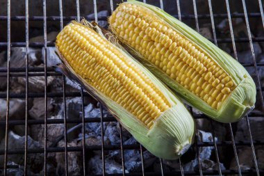 kömür sobası sarı mısır ızgara