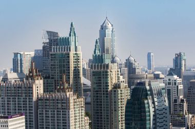 Bangkok Tayland - Nisan 21,2015: modern sk, güzel doğal manzaralı