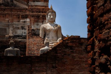 Buda heykeli wat yai chai mongkol ayutthaya Dünya Miras s