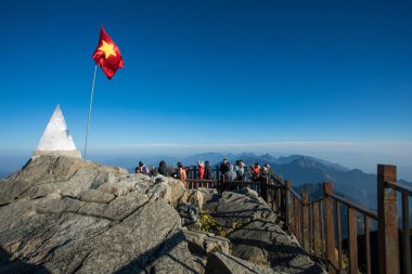 Sapa Vietnam - Nov4, 2017: çok sayıda turistik mekan