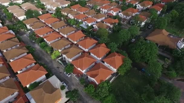 Aerial View Home Village Bangkok Thailand — Stock Video