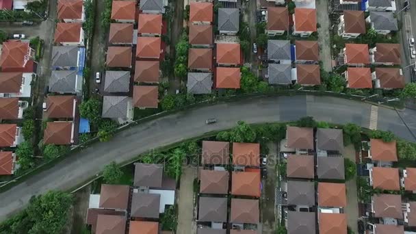 Αεροφωτογραφία Του Σπίτι Χωριό Στην Μπανγκόκ Της Ταϊλάνδης — Αρχείο Βίντεο