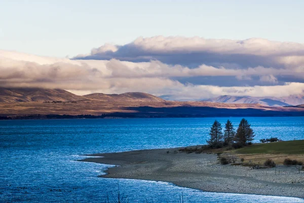 Wunderschöne Landschaft des Pukaki-Sees in Aoraki - mt.cook national par — Stockfoto