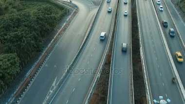 trafik otoyol bangkok Tayland havadan görünümü