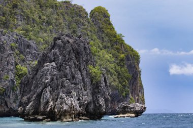 terk edilmiş kireçtaşı Adası andaman Denizi Myanmar 