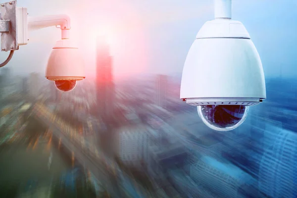 Sucurity cctv camera and urban safety system — Stock Photo, Image