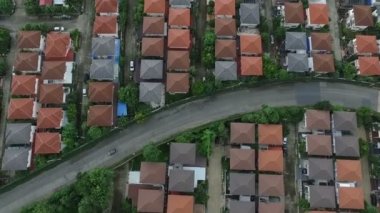 Tayland ev köyünün havadan görünümü kullanın emlak geliştirme ve Emlak Gayrimenkul iş için