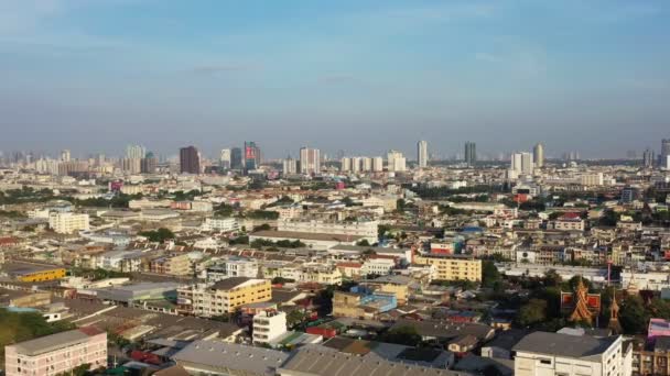 Bangkok Tajlandia Listopad 2019 Widok Lotu Ptaka Piękny Malowniczy Nowoczesny — Wideo stockowe