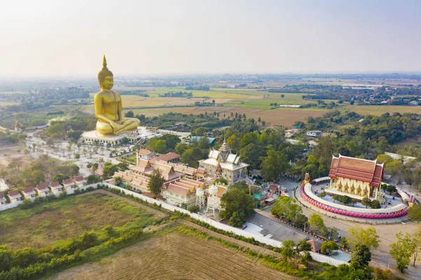 Μεγάλος Ναός Άγαλμα Buddha Στην Ταϊλάνδη — Φωτογραφία Αρχείου