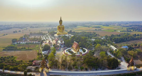 Antenn Syn Stora Buddha Staty Thailand — Stockfoto