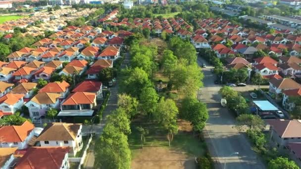 Vista Aerea Casa Villaggio Bulgaria Thailandia — Video Stock