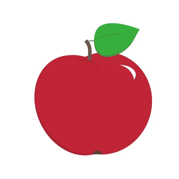 Clip-Art zum roten Apfel Stockfoto
