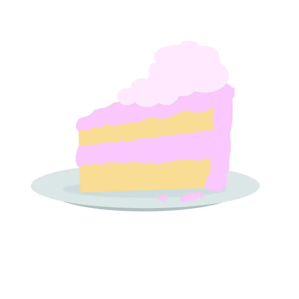 Piece of cake clip art — Stock Photo, Image