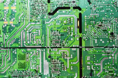 bilgisayar circuitboard ve bileşenleri