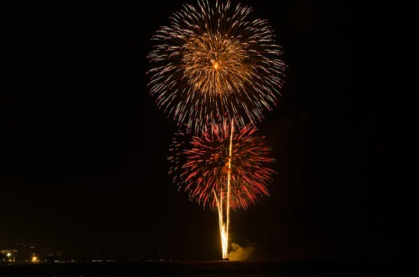 Fireworks in the night — Stock Photo, Image