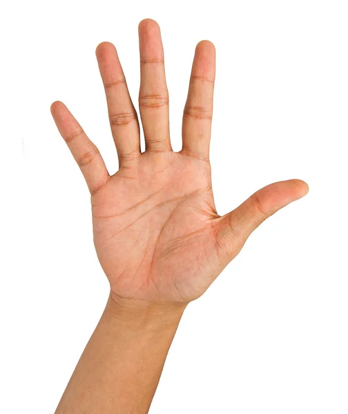 Homem mão fazendo sinal — Fotografia de Stock