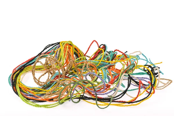 Colorful rope  made from mulberry paper — Stock Photo, Image
