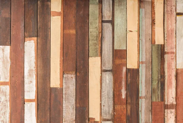 Texture of decorative old wood wall stripe — Stock Photo, Image