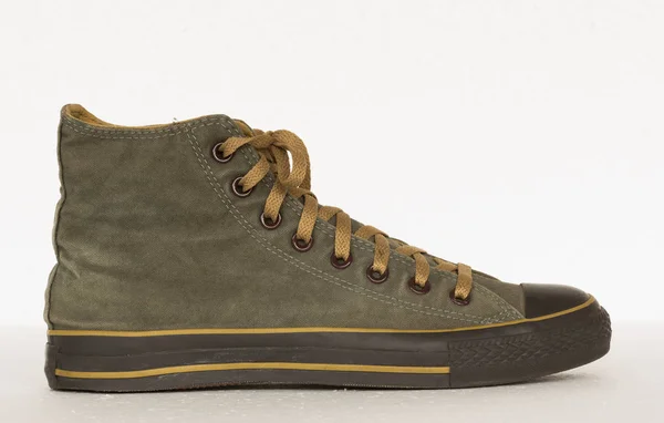 Vintage deportes zapatillas verdes zapatos —  Fotos de Stock