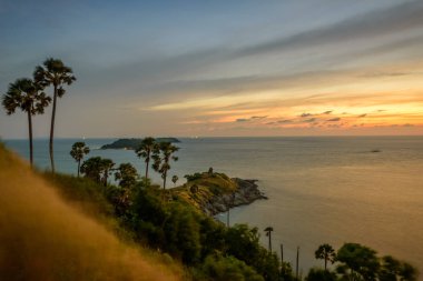 Promthep cape, Phuket, Thailan gün batımında görmek için yer