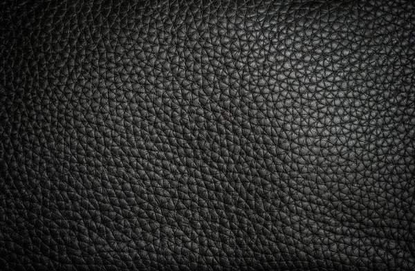 Background and texture of real black leather sheet — Stock Photo, Image