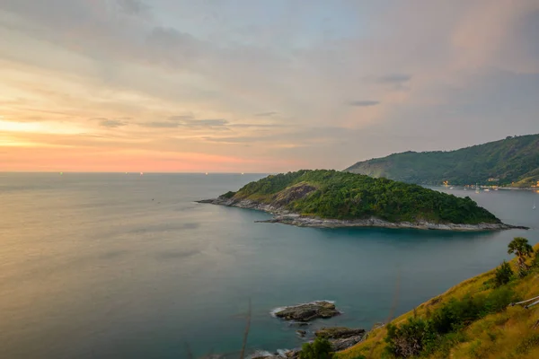 Promthep cape, the iconic place to see sunset at Phuket, Thailan — Stock Photo, Image