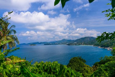 Kata Beach Phuket View Point, Karon Beach ve peyzaj ve 