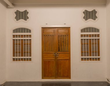 Eski şehir 100 yıl önce mimari Çin Portekizce Ph stil.