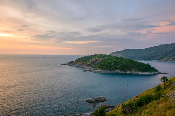 Promthep cape, the iconic place to see sunset at Phuket, Thailan — Stock Photo, Image