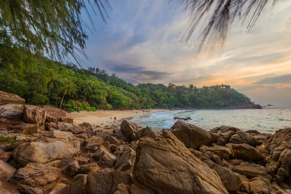 Krajobraz z punktu widzenia Phuket plaży Banana, Prowincja Phuket, — Zdjęcie stockowe