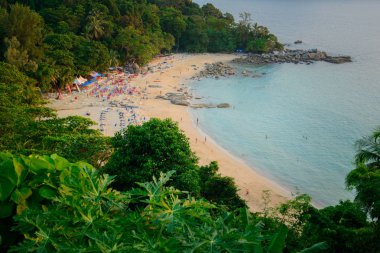 Leam şarkı Beach Phuket View Point peyzaj 