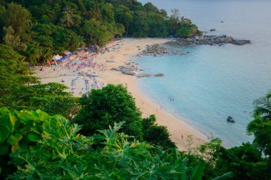 Leam şarkı Beach Phuket View Point peyzaj 