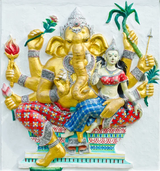 Dios del éxito 30 de 32 postura. Dios indio o hindú Ganesha ava —  Fotos de Stock