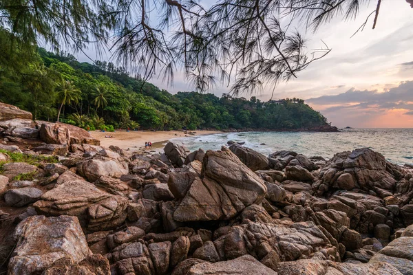 Krajobraz z punktu widzenia Phuket plaży Banana, Prowincja Phuket, — Zdjęcie stockowe