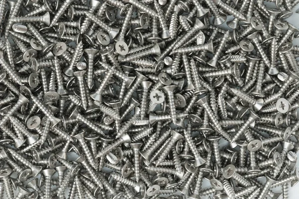 Close Up z nerezové oceli šroub — Stock fotografie