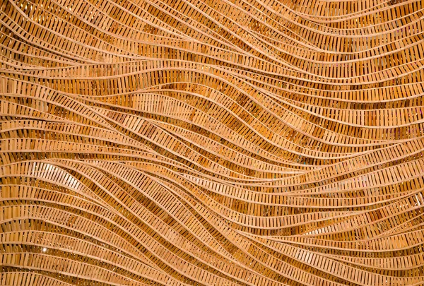 Natur bakgrund av brun hantverk väver textur bambu surfa — Stockfoto