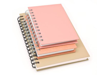 telli defter kitap veya Not defteri yığını