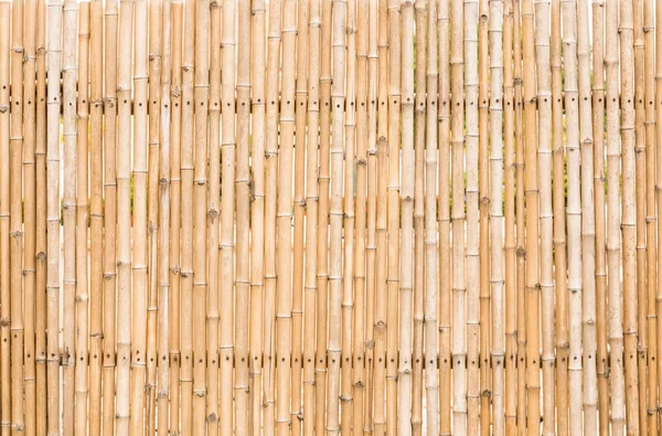 Fermer Vieux Bois Bambou Décoratif Clôture Mur Fond — Photo