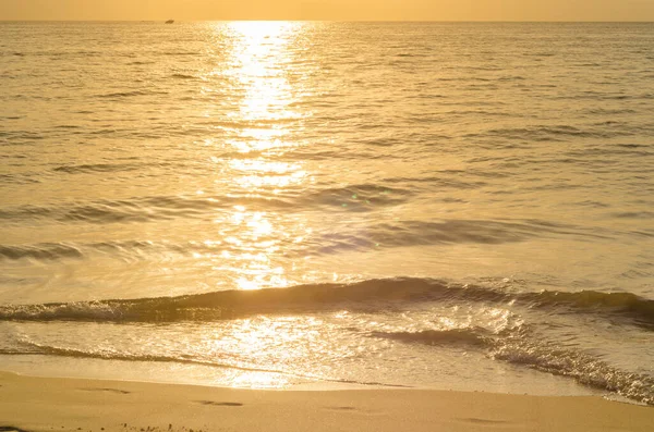 Nahaufnahme Fußspur Sand Strand Von Phuket Thailand — Stockfoto