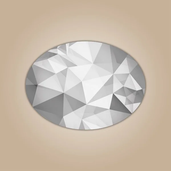 Diamant-Ellipsenform — Stockvektor