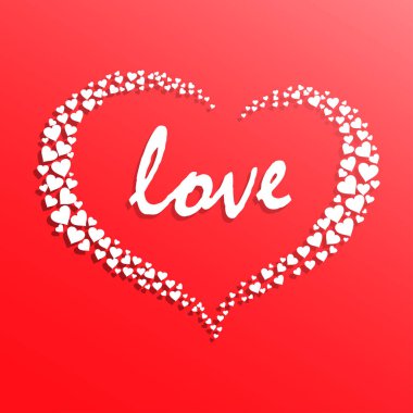 Yaratıcı beyaz kalp