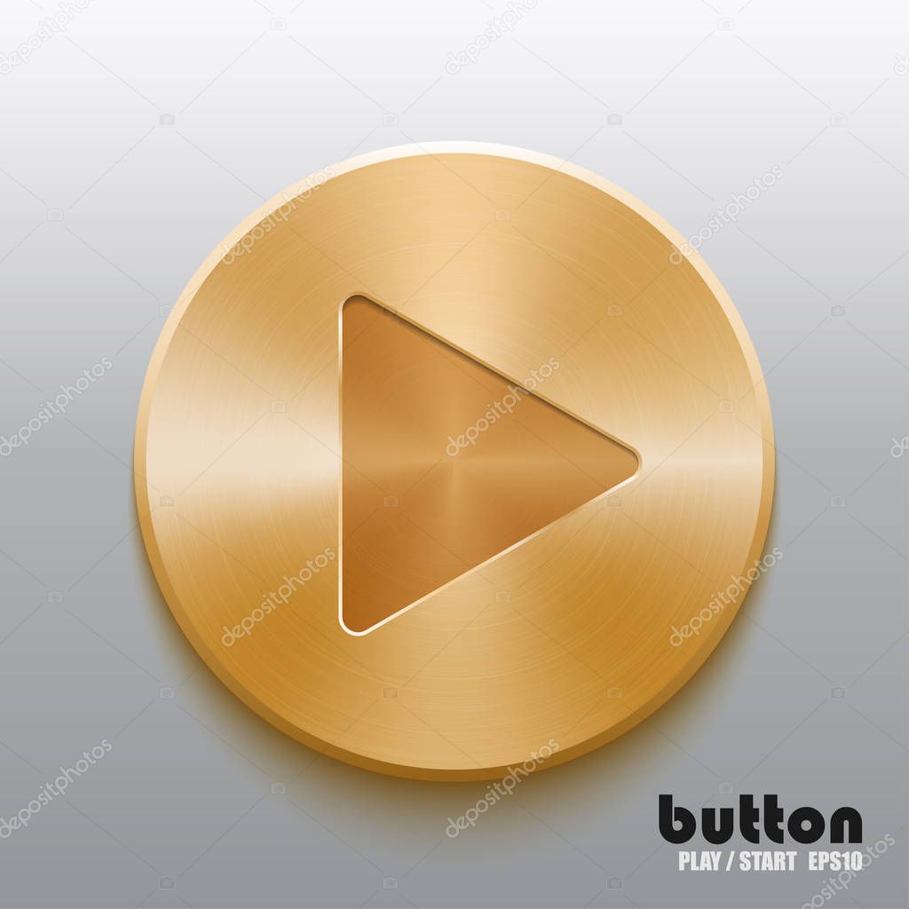 Golden play button