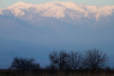 Kafkas Dağları, günbatımı, Georgia