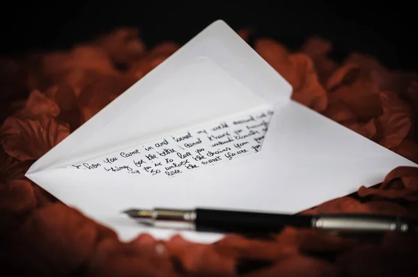 Aşk mektubu — Stok fotoğraf
