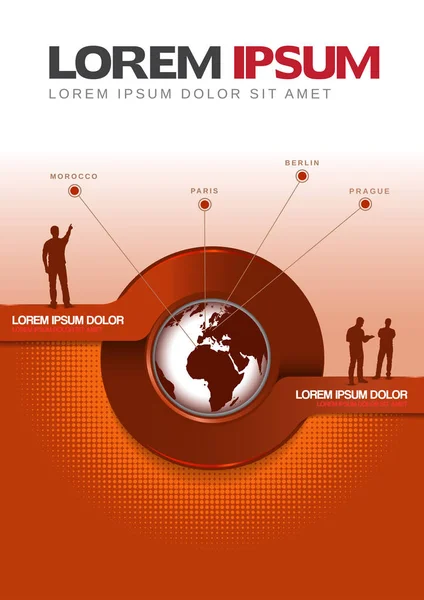 Fondo vectorial de un folleto, póster o folleto — Vector de stock