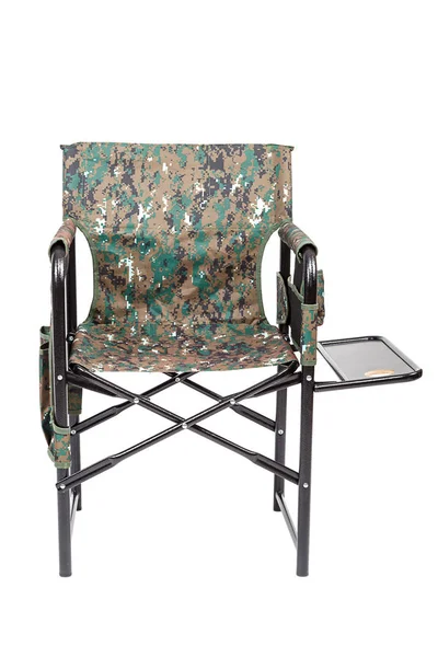 Tourist and fishing folding chair on white background — Stock Photo, Image